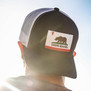 Cheers Beaches Accessories California Bear Flag "Cheers Beaches" Trucker Hat