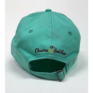 Cheers Beaches Accessories Universal / white Cheers Beaches Embroidered Pineapple Hat: Seafoam