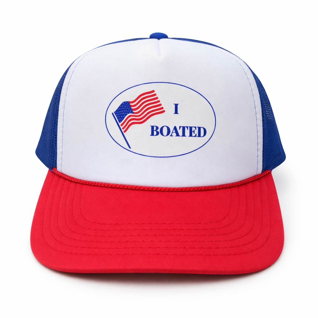 Boating Hat Red, White & Blue - Cheers Beaches