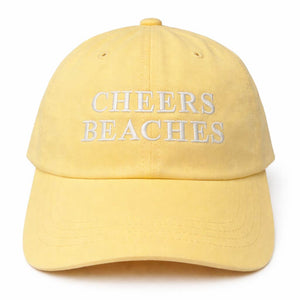 Cheers Beaches Classic Baseball Hat: Yellow - Cheers Beaches