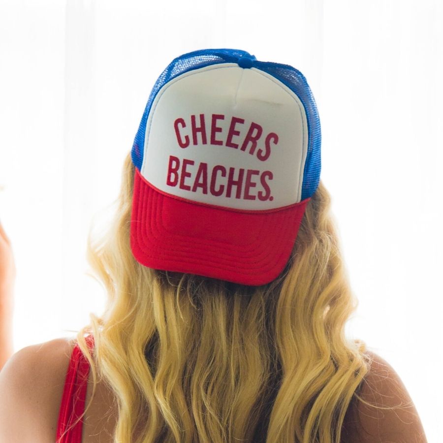 Cheers Beaches® Glitter Foam Trucker Hat – Women's Beach Hat - Cheers Beaches