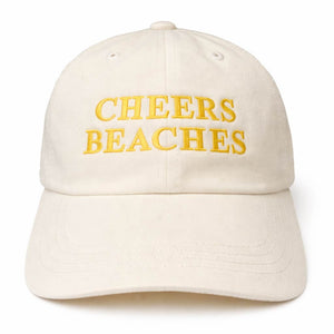 Cheers Beaches Snap - Back Classic Baseball Hat: White - Cheers Beaches