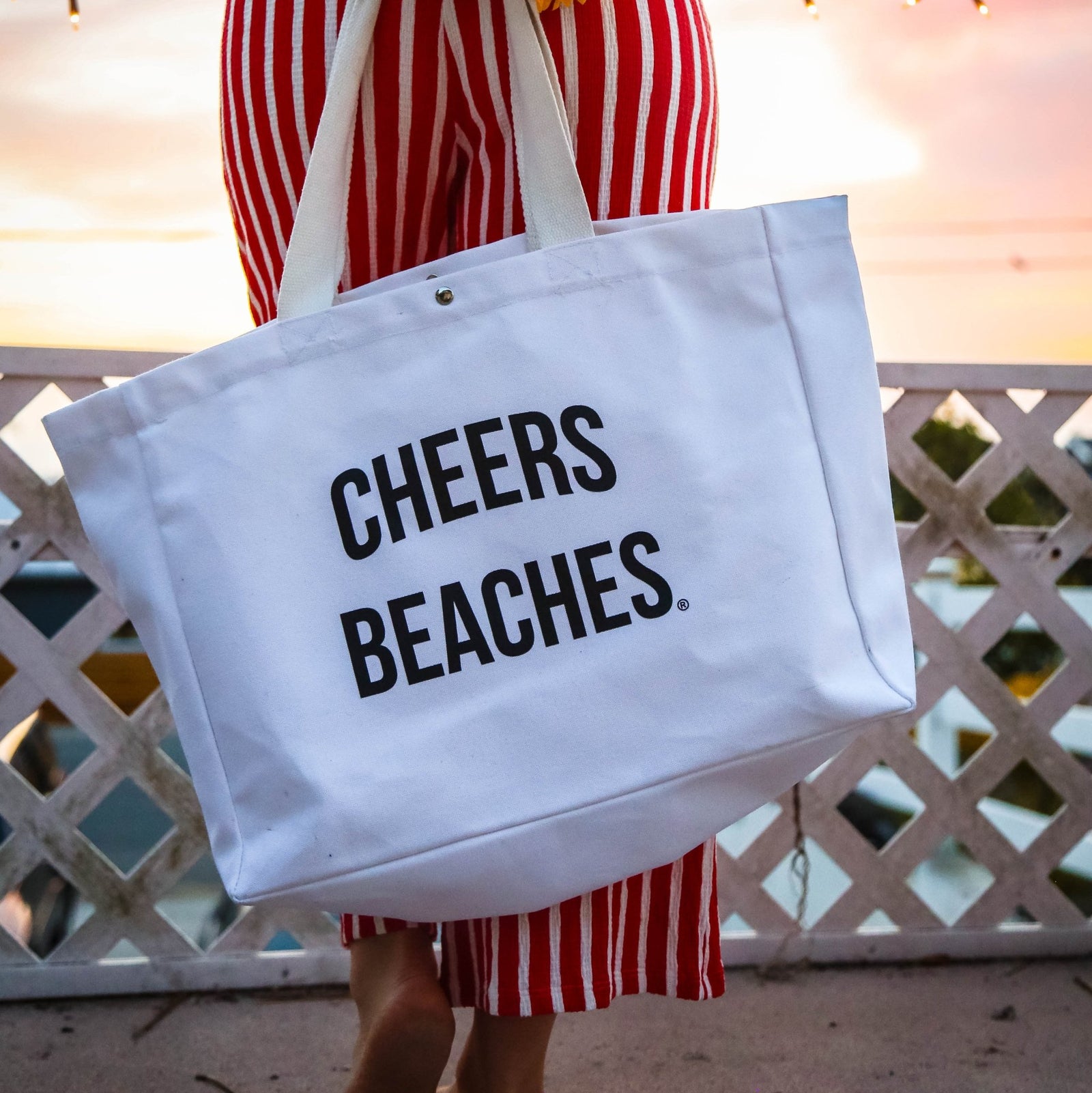 Cheers Beaches Waterproof Tote Bag - Cheers Beaches
