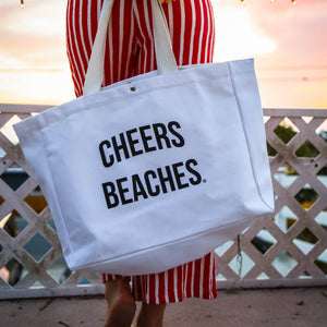 Cheers Beaches Waterproof Tote Bag - Cheers Beaches