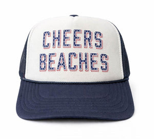 Patriotic Beach Trucker Hat – Stars & Stripes Cheers Beaches® - Cheers Beaches