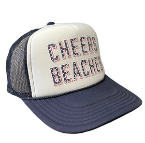 Patriotic Beach Trucker Hat – Stars & Stripes Cheers Beaches® - Cheers Beaches