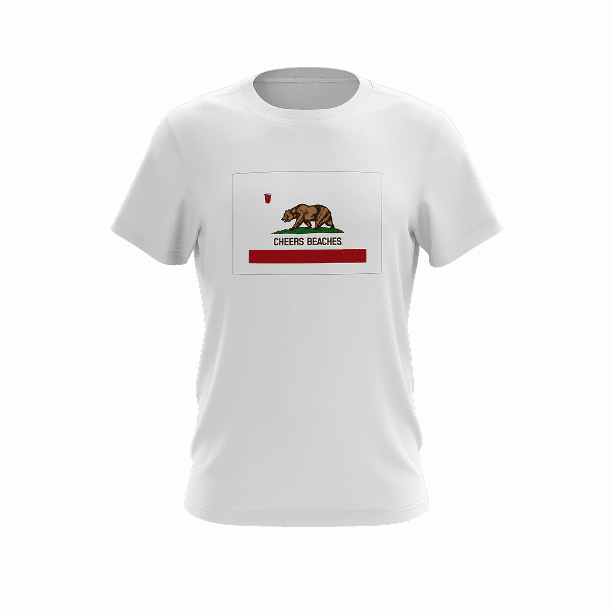 California State Flag "Cheers Beaches" T-shirt - Cheers Beaches