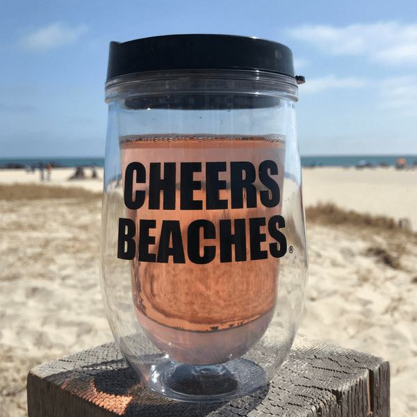 Cheers Beaches 16 oz. Double Walled Bold Travel Glass. - Cheers Beaches