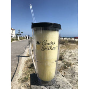 Cheers Beaches 24oz. Double Walled Pineapple Tumbler. - Cheers Beaches