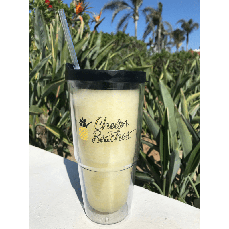 Cheers Beaches 24oz. Double Walled Pineapple Tumbler. - Cheers Beaches