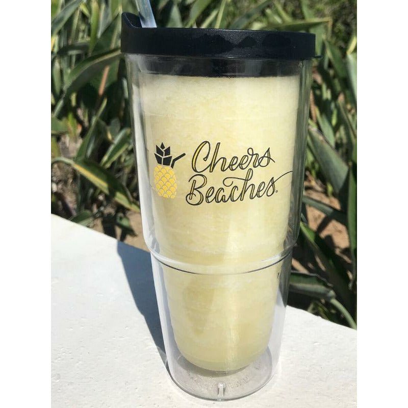 Cheers Beaches 24oz. Double Walled Pineapple Tumbler. - Cheers Beaches