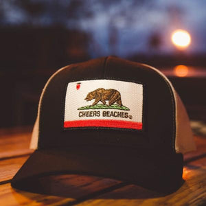 Cheers Beaches Accessories California Bear Flag "Cheers Beaches" Trucker Hat