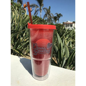 Cheers Beaches Accessories Cheers Beaches 24oz. Double Walled Retro Sunset Tumbler.
