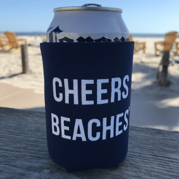Cheers Beaches Accessories Cheers Beaches® Navy Blue Can Cooler