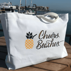 Cheers Beaches Accessories Cheers Beaches Pineapple Tote Bag