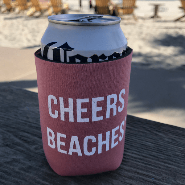 Cheers Beaches Accessories Cheers Beaches® Pink Can Cooler