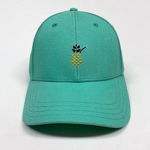Cheers Beaches Accessories Universal / white Cheers Beaches Embroidered Pineapple Hat: Seafoam