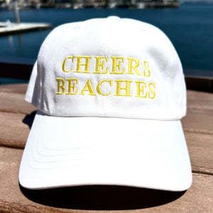 Cheers Beaches Accessories Universal / White Cheers Beaches Snap-Back Classic Baseball Hat: White