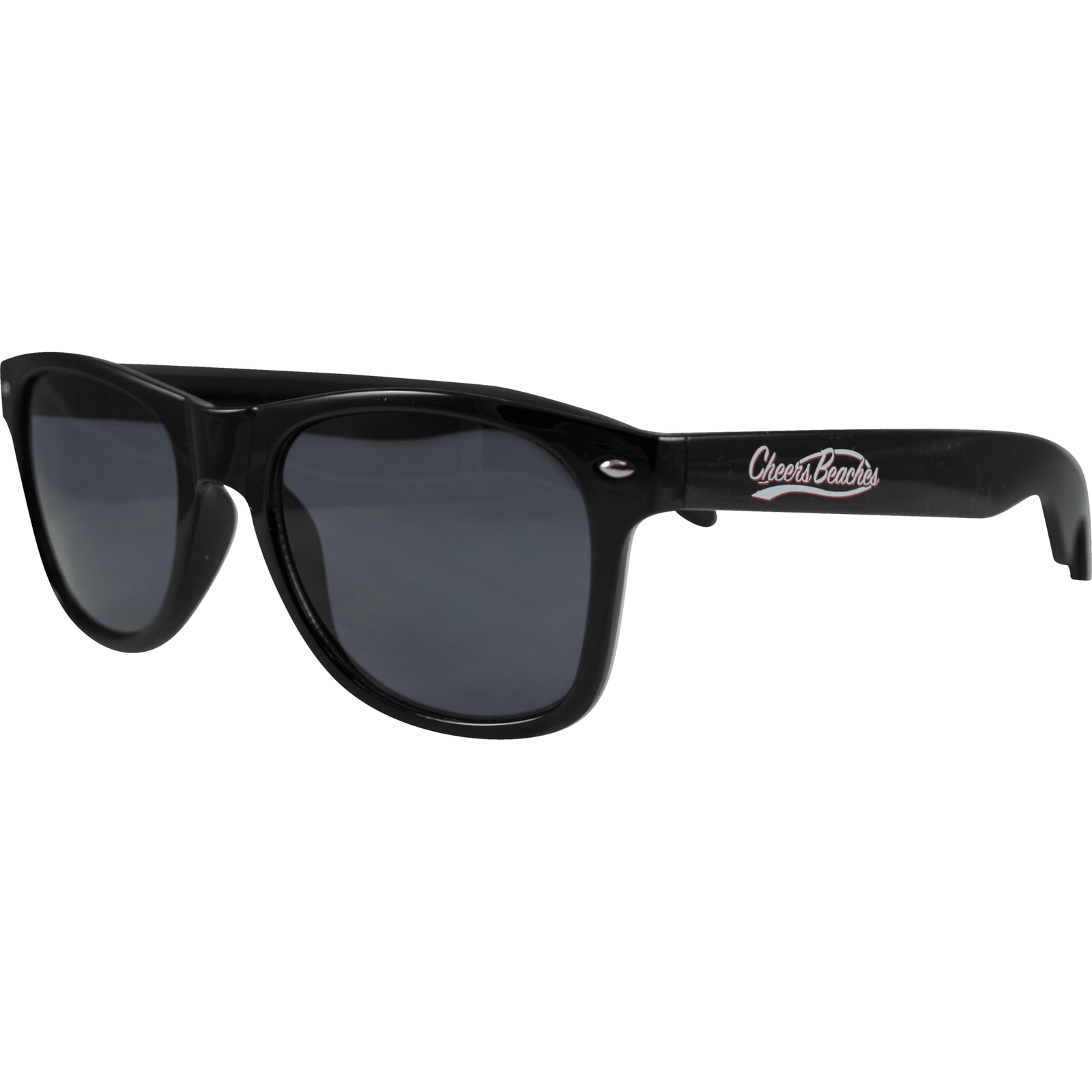 Cheers Beaches Bottle Opener Sunglasses: Black - Cheers Beaches
