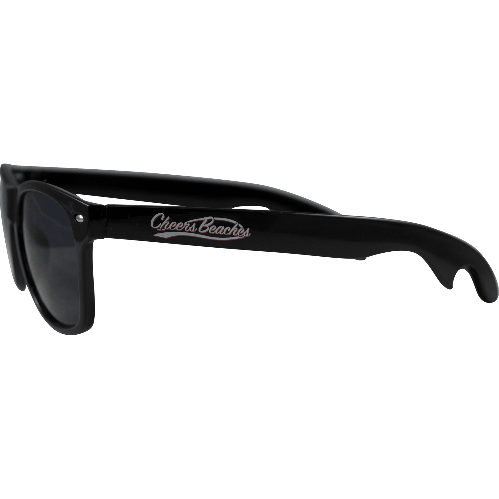 Cheers Beaches Bottle Opener Sunglasses: Black - Cheers Beaches