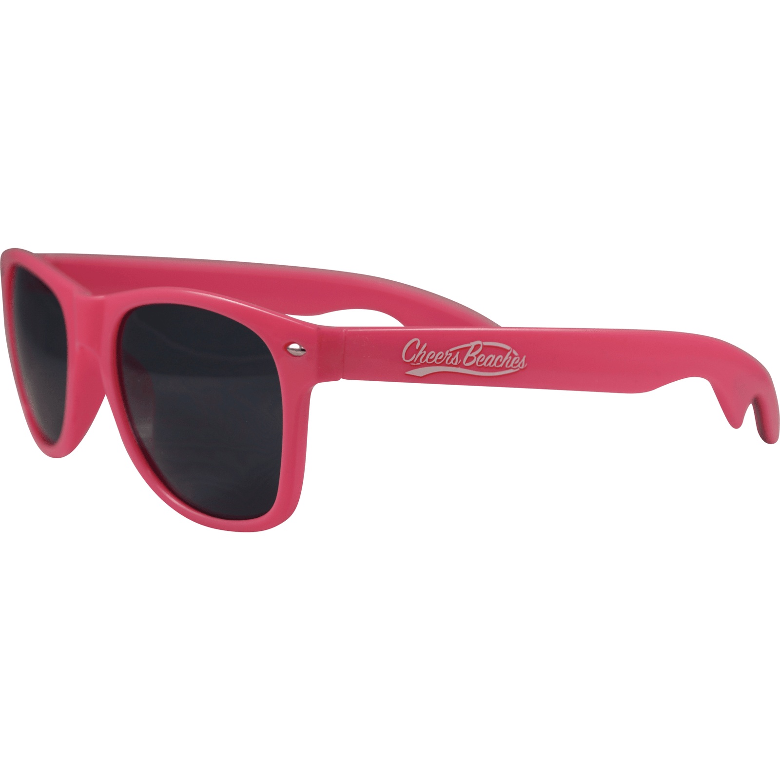 Cheers Beaches Bottle Opener Sunglasses: Pink - Cheers Beaches