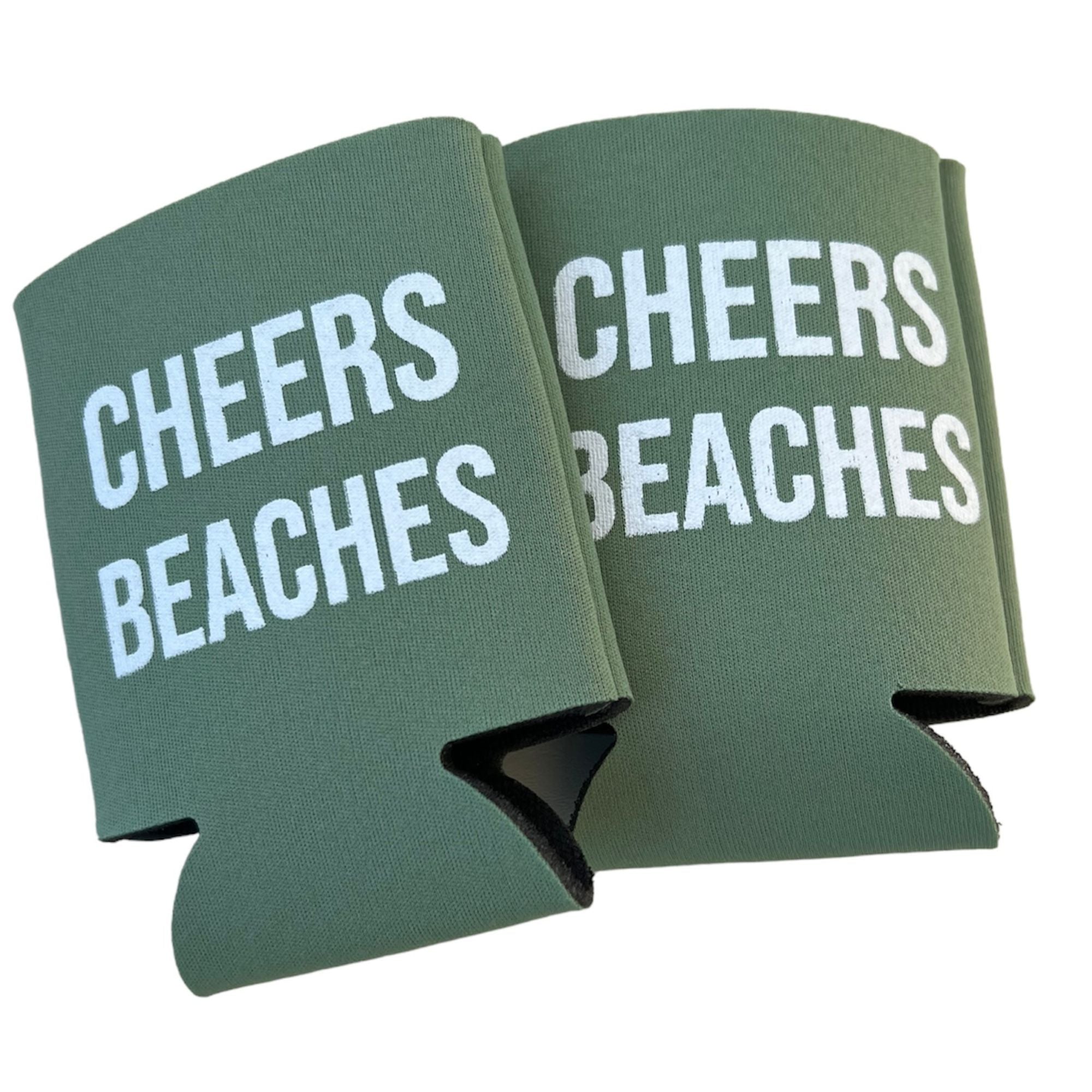 Cheers Beaches® Can Cooler: Sage Green - Cheers Beaches