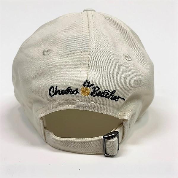 Cheers Beaches Embroidered Pineapple Hat: Cream - Cheers Beaches