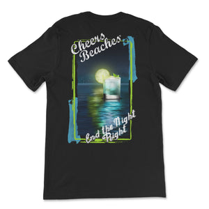 Cheers Beaches "End The Night Right" T-shirt: Black - Cheers Beaches