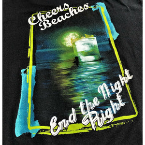 Cheers Beaches "End The Night Right" T-shirt: Black - Cheers Beaches
