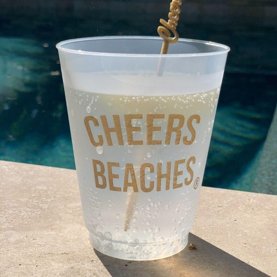 Cheers Beaches Frosted Party Cup: Set of 8 - Cheers Beaches