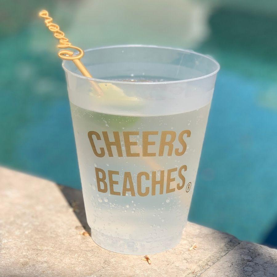 Cheers Beaches Frosted Party Cup: Set of 8 - Cheers Beaches