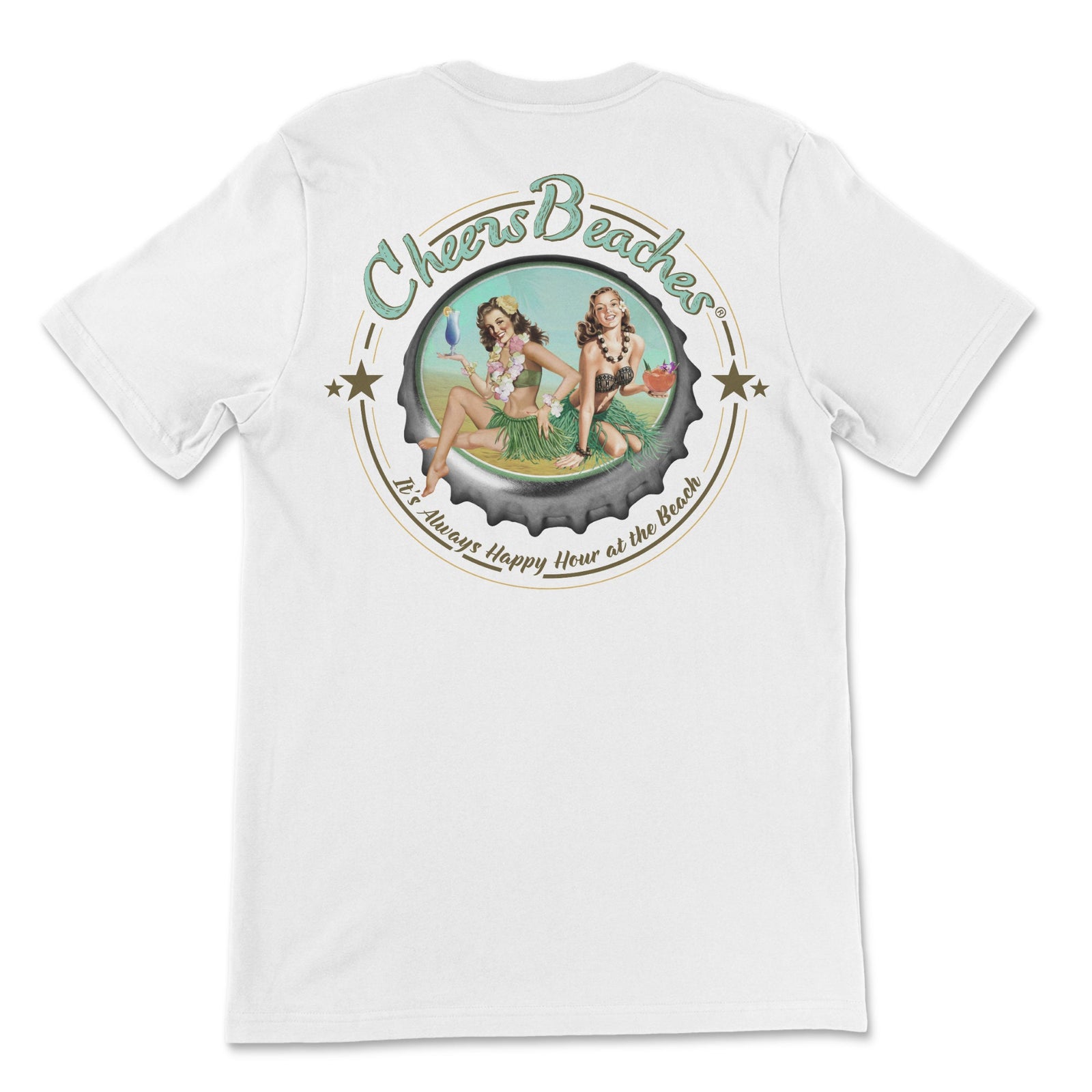 Cheers Beaches® "It's Always Happy Hour At the Beach" T-shirt - Cheers Beaches
