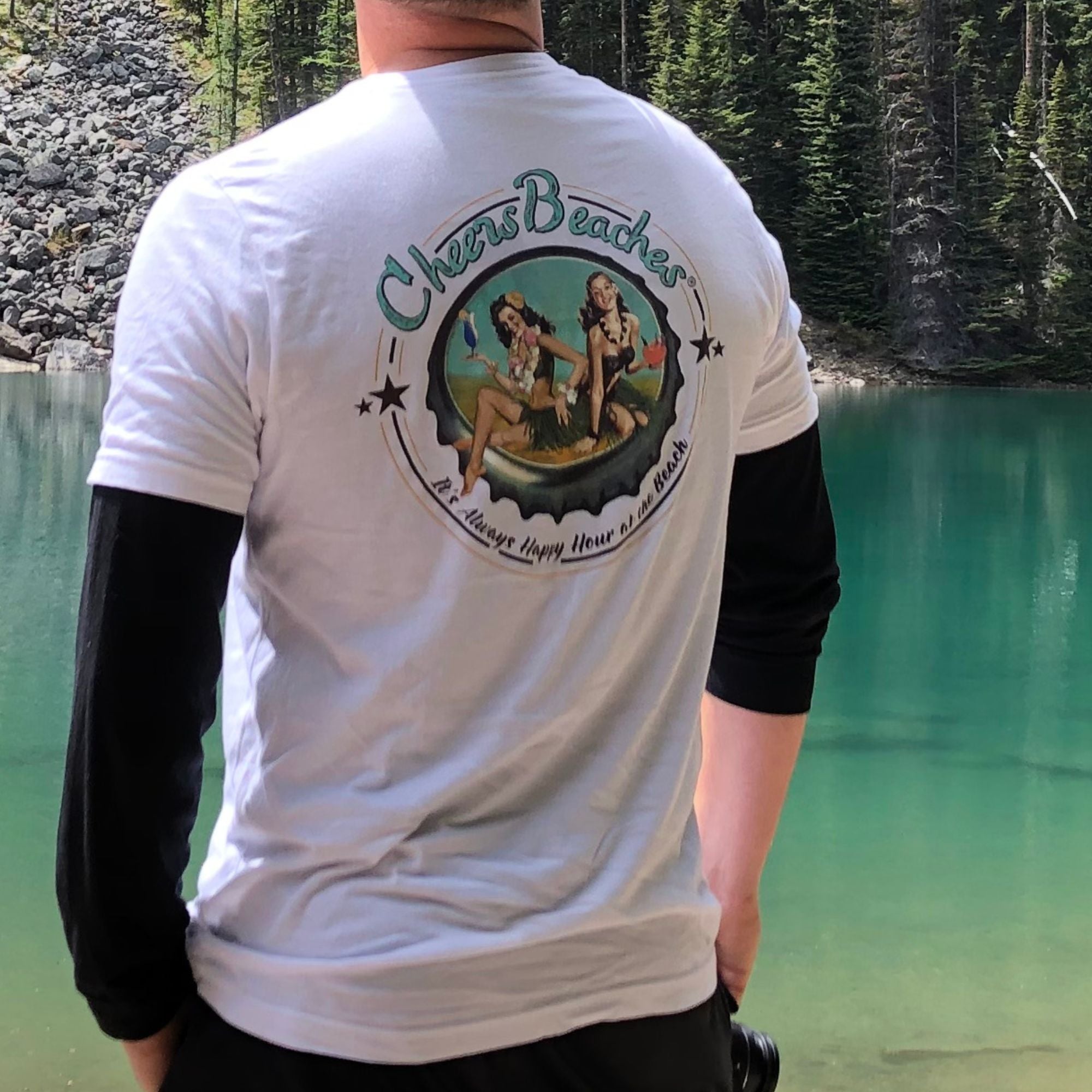 Cheers Beaches® "It's Always Happy Hour At the Beach" T-shirt - Cheers Beaches
