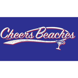 Cheers Beaches Martini Glass Woman's Racerback Tank - Cheers Beaches