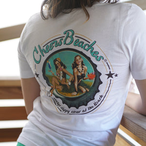 Cheers Beaches Men Cheers Beaches® "It's Always Happy Hour At the Beach" T-shirt