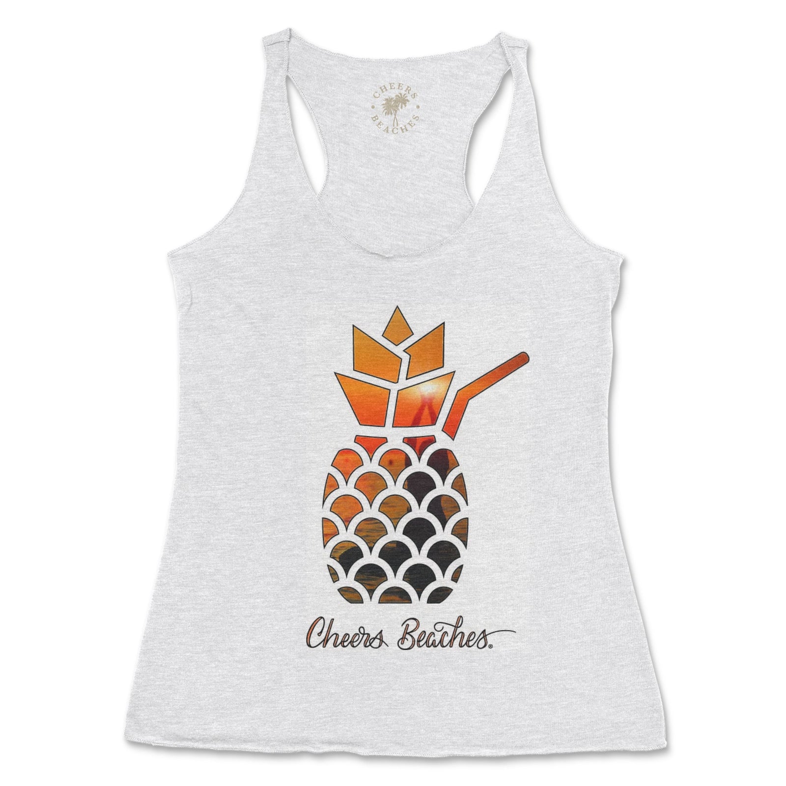 Cheers Beaches Namaste Pineapple Sunrise Racerback - Cheers Beaches