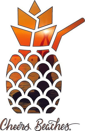 Cheers Beaches Namaste Pineapple Sunrise Racerback - Cheers Beaches