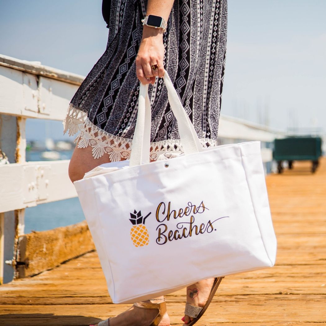 Cheers Beaches Pineapple Tote Bag - Cheers Beaches