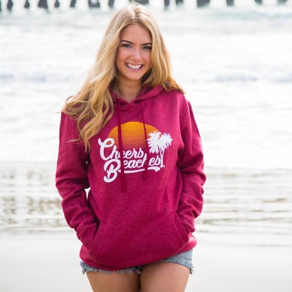 Cheers Beaches Retro Palm & Sunset Sweatshirt - Cheers Beaches