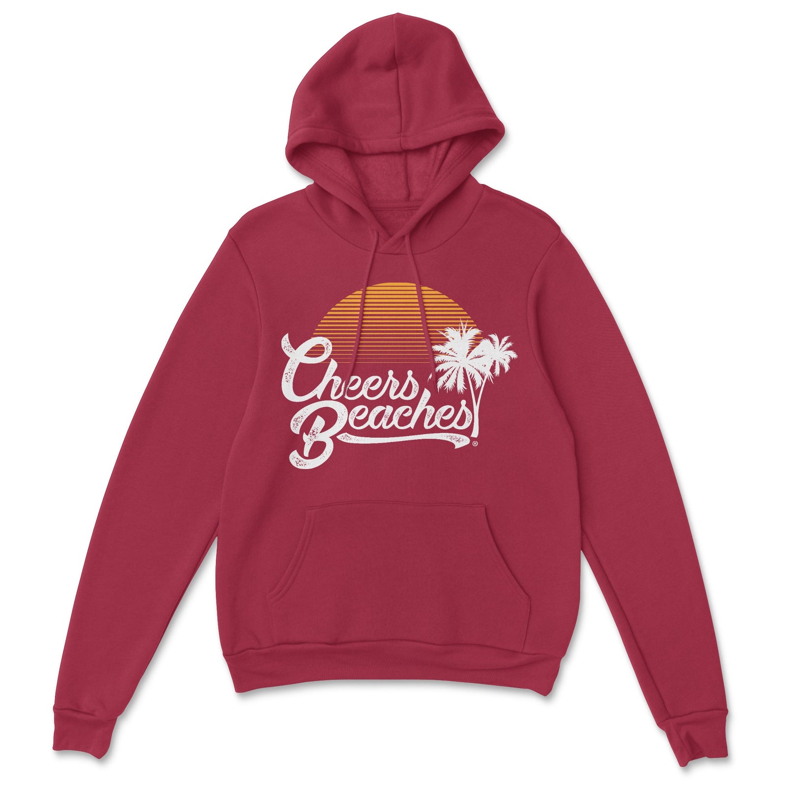 Cheers Beaches Retro Sunset Hooded Sweatshirt - Cheers Beaches