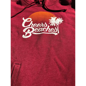 Cheers Beaches Retro Sunset Hooded Sweatshirt - Cheers Beaches