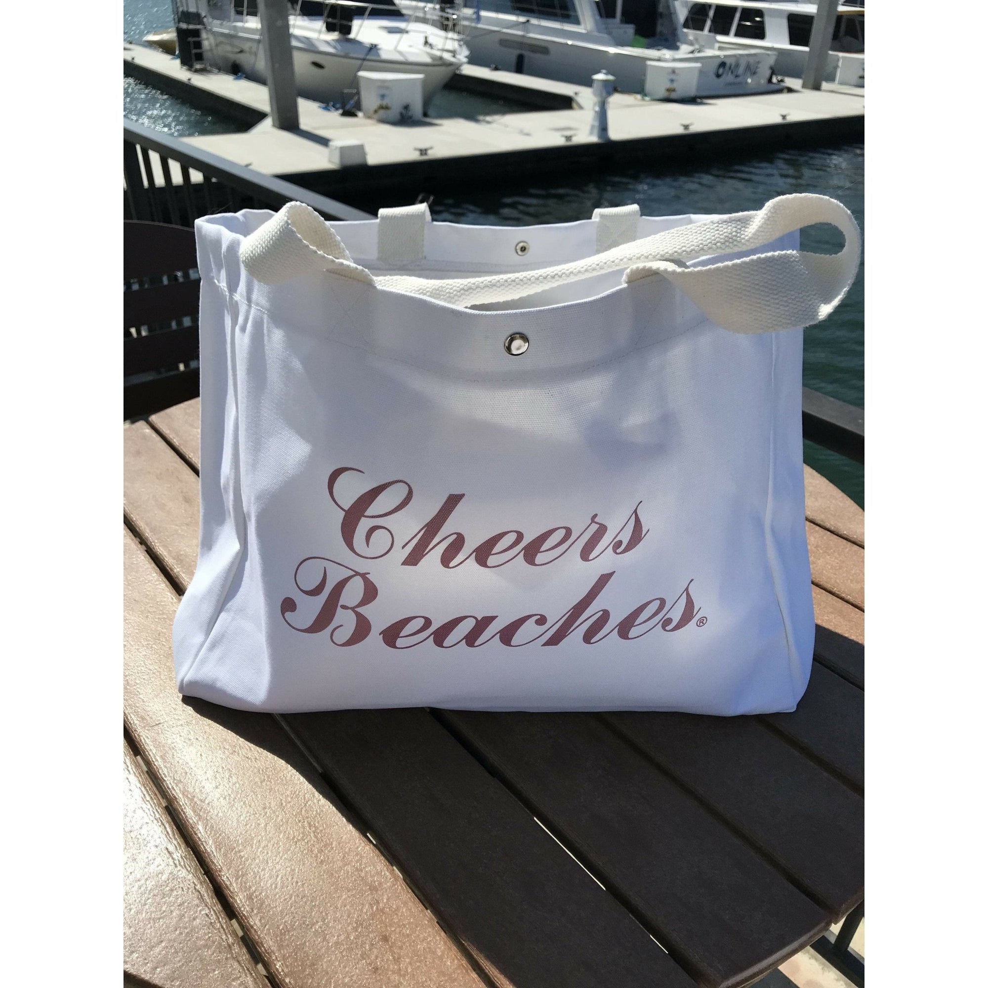 Cheers Beaches Tote Bag: Metallic Pink - Cheers Beaches