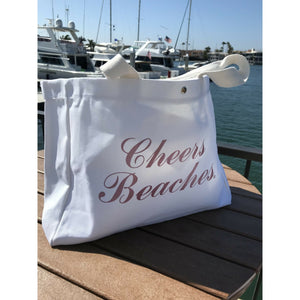 Cheers Beaches Tote Bag: Metallic Pink - Cheers Beaches
