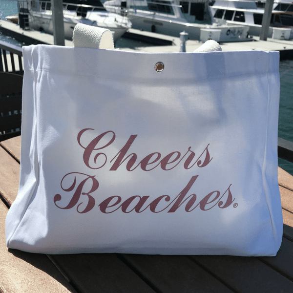 Cheers Beaches Tote Bag: Metallic Pink - Cheers Beaches