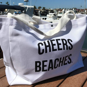 Cheers Beaches Waterproof Tote Bag - Cheers Beaches