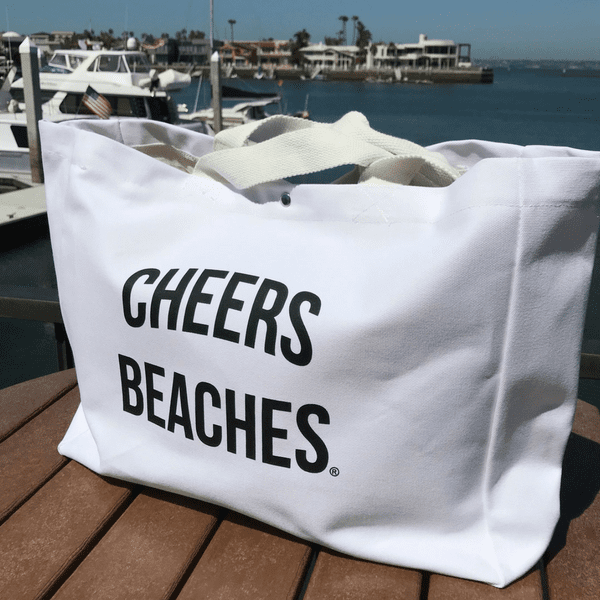 Cheers Beaches Waterproof Tote Bag - Cheers Beaches