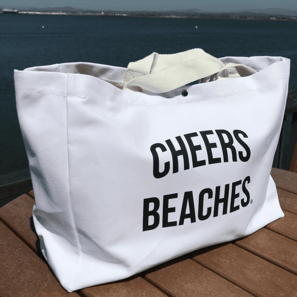 Cheers Beaches Waterproof Tote Bag - Cheers Beaches