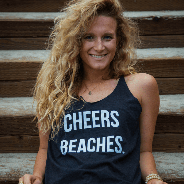 Cheers Beaches Woman's Racerback Tank - Cheers Beaches