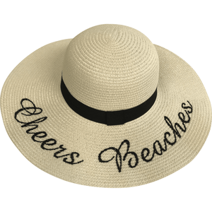 Cheers Beaches Women Cream Cheers Beaches Floppy Sun Hat