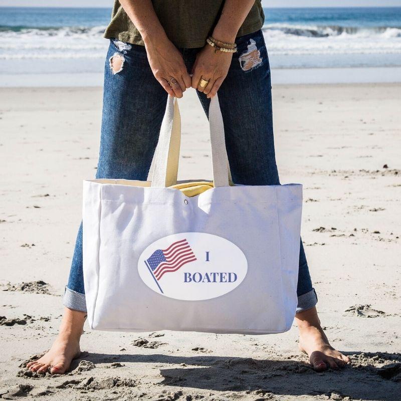 I Boated Tote Bag - Cheers Beaches